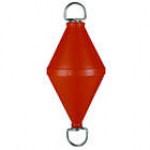 Mooring buoy, orange, D 320mm, height 800mm, vol 15l, buoyancy 20kg, weight 3,8kg, ref MR152330